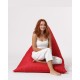 Atelier del Sofa Garden Bean Bag Pyramid Big Bed Pouf - Red Red