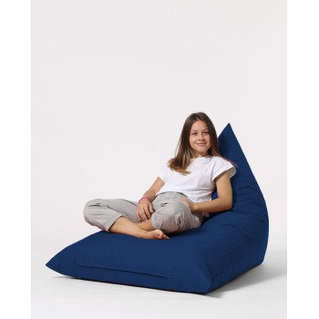 Garden Bean Bag Pyramid Big Bed Pouf - Dark Blue Dark Blue