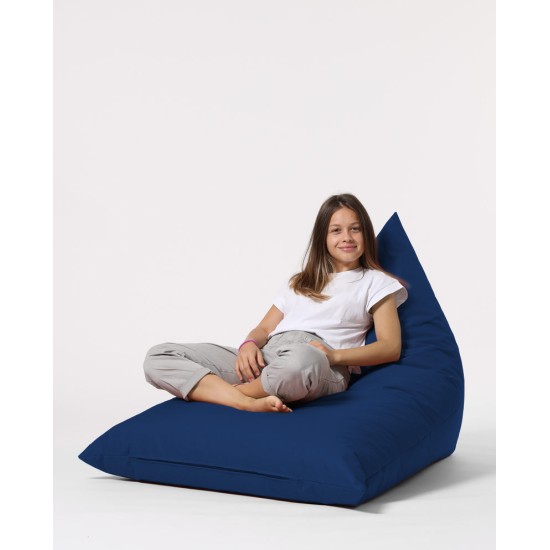 Atelier del Sofa Garden Bean Bag Pyramid Big Bed Pouf - Dark Blue Dark Blue