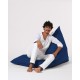 Atelier del Sofa Garden Bean Bag Pyramid Big Bed Pouf - Dark Blue Dark Blue