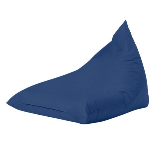 Atelier del Sofa Garden Bean Bag Pyramid Big Bed Pouf - Dark Blue Dark Blue
