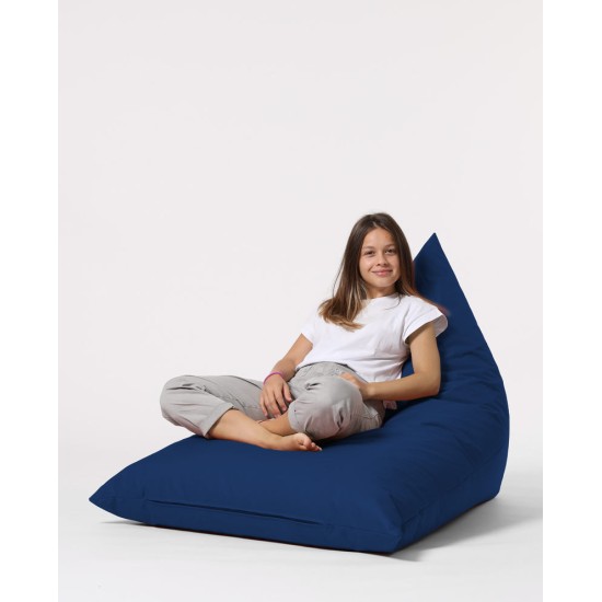 Atelier del Sofa Garden Bean Bag Pyramid Big Bed Pouf - Dark Blue Dark Blue