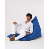 Atelier del Sofa Garden Bean Bag Pyramid Big Bed Pouf - Blue Blue