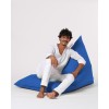 Atelier del Sofa Garden Bean Bag Pyramid Big Bed Pouf - Blue Blue