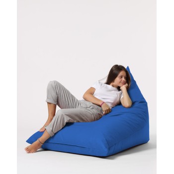 Garden Bean Bag Pyramid Big Bed Pouf - Blue Blue