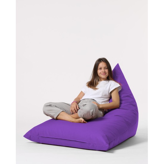 Garden Bean Bag Pyramid Big Bed Pouf - Purple Purple Atelier del Sofa Garden Bean Bag Pyramid Big Bed Pouf - Purple Purple