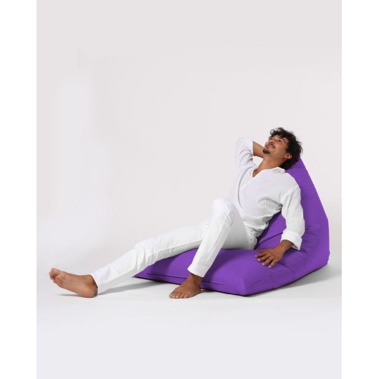Garden Bean Bag Pyramid Big Bed Pouf - Purple Purple Atelier del Sofa Garden Bean Bag Pyramid Big Bed Pouf - Purple Purple