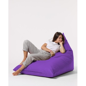 Garden Bean Bag Pyramid Big Bed Pouf - Purple Purple