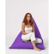 Garden Bean Bag Pyramid Big Bed Pouf - Purple Purple Atelier del Sofa Garden Bean Bag Pyramid Big Bed Pouf - Purple Purple
