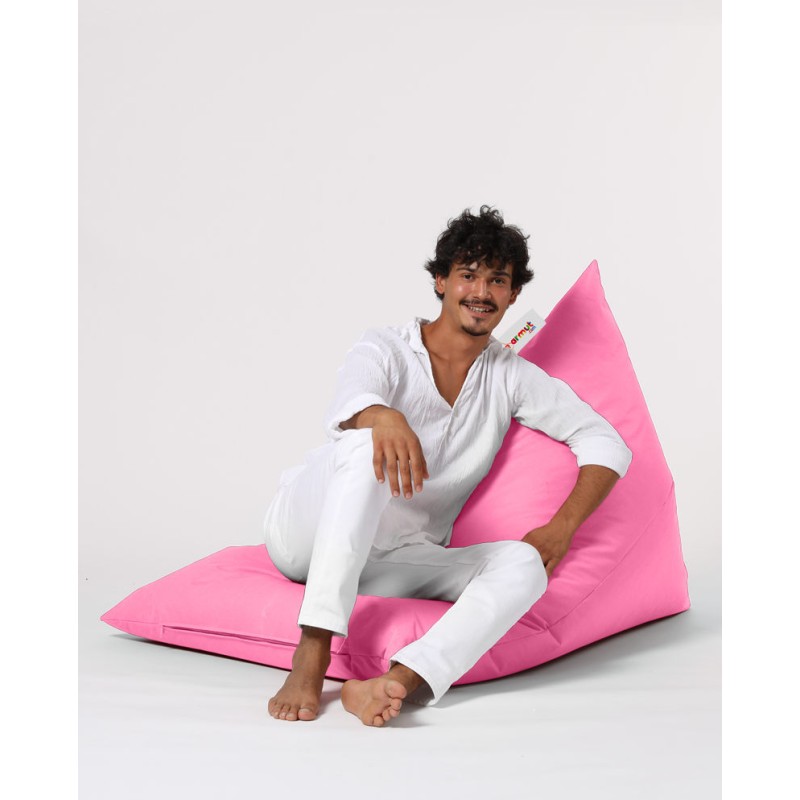 Atelier del Sofa Garden Bean Bag Pyramid Big Bed Pouf - Pink Pink