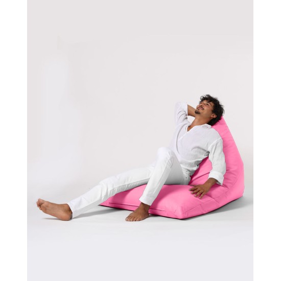 Atelier del Sofa Garden Bean Bag Pyramid Big Bed Pouf - Pink Pink