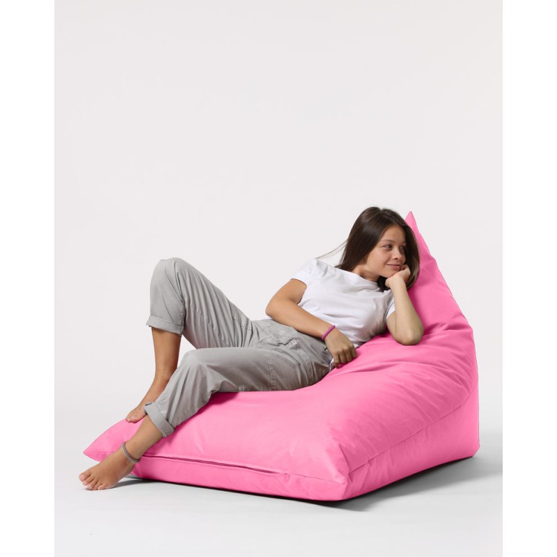 Atelier del Sofa Garden Bean Bag Pyramid Big Bed Pouf - Pink Pink