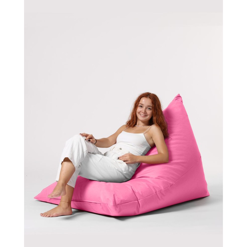 Atelier del Sofa Garden Bean Bag Pyramid Big Bed Pouf - Pink Pink