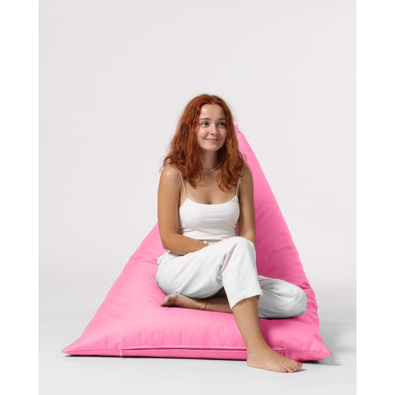 Atelier del Sofa Garden Bean Bag Pyramid Big Bed Pouf - Pink Pink