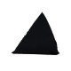 Garden Bean Bag Pyramid Big Bed Pouf - Black Black Atelier del Sofa Garden Bean Bag Pyramid Big Bed Pouf - Black Black