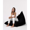 Atelier del Sofa Garden Bean Bag Pyramid Big Bed Pouf - Black Black