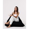 Atelier del Sofa Garden Bean Bag Pyramid Big Bed Pouf - Black Black