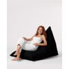 Atelier del Sofa Garden Bean Bag Pyramid Big Bed Pouf - Black Black
