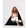 Atelier del Sofa Garden Bean Bag Pyramid Big Bed Pouf - Black Black