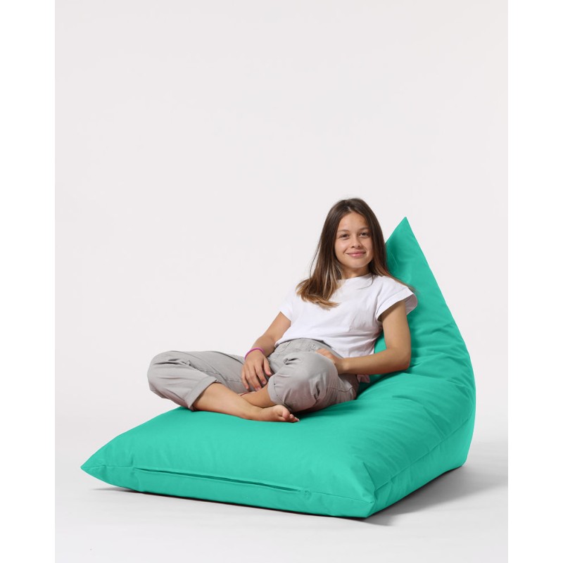 Atelier del Sofa Garden Bean Bag Pyramid Big Bed Pouf - Turquoise Turquoise