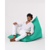Atelier del Sofa Garden Bean Bag Pyramid Big Bed Pouf - Turquoise Turquoise