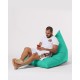 Atelier del Sofa Garden Bean Bag Pyramid Big Bed Pouf - Turquoise Turquoise