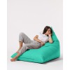 Atelier del Sofa Garden Bean Bag Pyramid Big Bed Pouf - Turquoise Turquoise