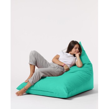 Garden Bean Bag Pyramid Big Bed Pouf - Turquoise Turquoise