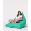 Atelier del Sofa Garden Bean Bag Pyramid Big Bed Pouf - Turquoise Turquoise