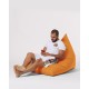 Garden Bean Bag Pyramid Big Bed Pouf - Orange Orange Atelier del Sofa Garden Bean Bag Pyramid Big Bed Pouf - Orange Orange