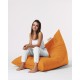Garden Bean Bag Pyramid Big Bed Pouf - Orange Orange Atelier del Sofa Garden Bean Bag Pyramid Big Bed Pouf - Orange Orange