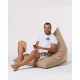 Atelier del Sofa Garden Bean Bag Pyramid Big Bed Pouf - Mink Mink