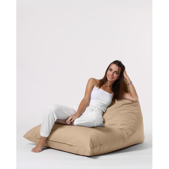 Atelier del Sofa Garden Bean Bag Pyramid Big Bed Pouf - Mink Mink
