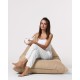 Atelier del Sofa Garden Bean Bag Pyramid Big Bed Pouf - Mink Mink