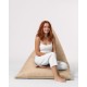 Atelier del Sofa Garden Bean Bag Pyramid Big Bed Pouf - Mink Mink