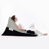 Atelier del Sofa Garden Bean Bag Pyramid Large Double Color Bed Pouf - Fume Fume
Black