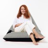 Atelier del Sofa Garden Bean Bag Pyramid Large Double Color Bed Pouf - Fume Fume
Black