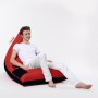 Garden Bean Bag Pyramid Large Double Color Bed Pouf - Red Red
Black