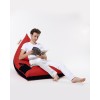 Atelier del Sofa Garden Bean Bag Pyramid Large Double Color Bed Pouf - Red Red
Black