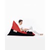 Atelier del Sofa Garden Bean Bag Pyramid Large Double Color Bed Pouf - Red Red
Black