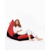 Atelier del Sofa Garden Bean Bag Pyramid Large Double Color Bed Pouf - Red Red
Black