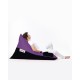 Atelier del Sofa Garden Bean Bag Pyramid Large Double Color Bed Pouf - Purple Purple