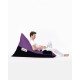 Atelier del Sofa Garden Bean Bag Pyramid Large Double Color Bed Pouf - Purple Purple