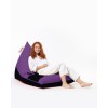 Atelier del Sofa Garden Bean Bag Pyramid Large Double Color Bed Pouf - Purple Purple