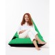 Atelier del Sofa Garden Bean Bag Pyramid Large Double Color Bed Pouf - Green Green
Black