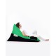 Atelier del Sofa Garden Bean Bag Pyramid Large Double Color Bed Pouf - Green Green
Black