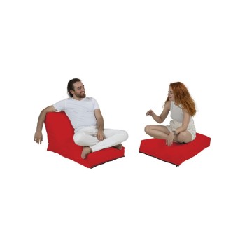 Garden Bean Bag Siesta Sofa Bed Pouf - Red Red