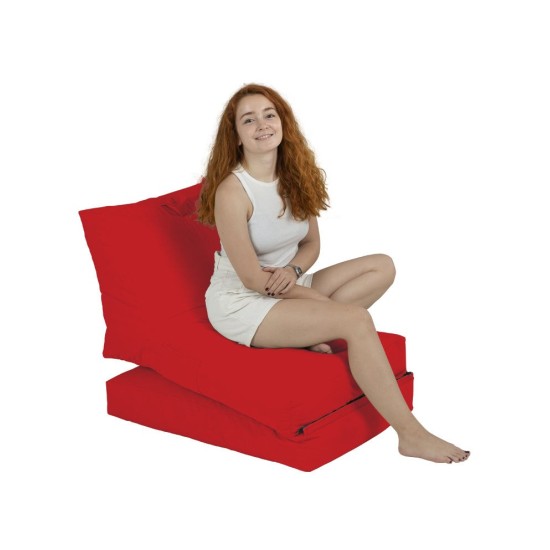 Atelier del Sofa Garden Bean Bag Siesta Sofa Bed Pouf - Red Red