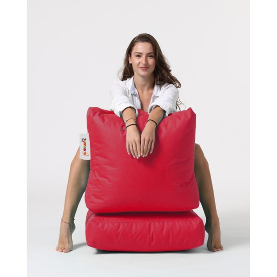 Atelier del Sofa Garden Bean Bag Siesta Sofa Bed Pouf - Red Red