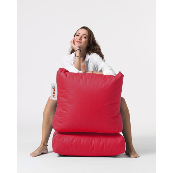 Atelier del Sofa Garden Bean Bag Siesta Sofa Bed Pouf - Red Red